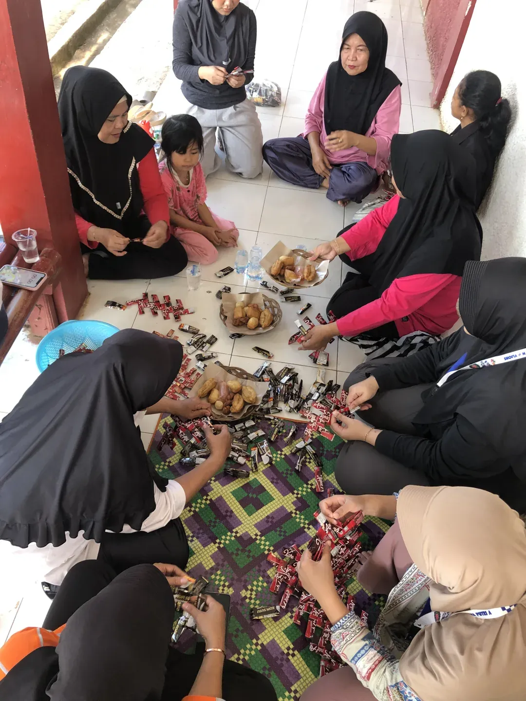 Hasil Produk Anyaman Kerajinan Saset Kopi